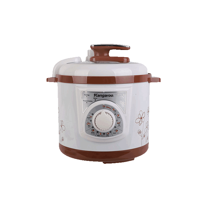 Nồi áp suất điện KANGAROO KG136, 6L, cs 1000W, trắng