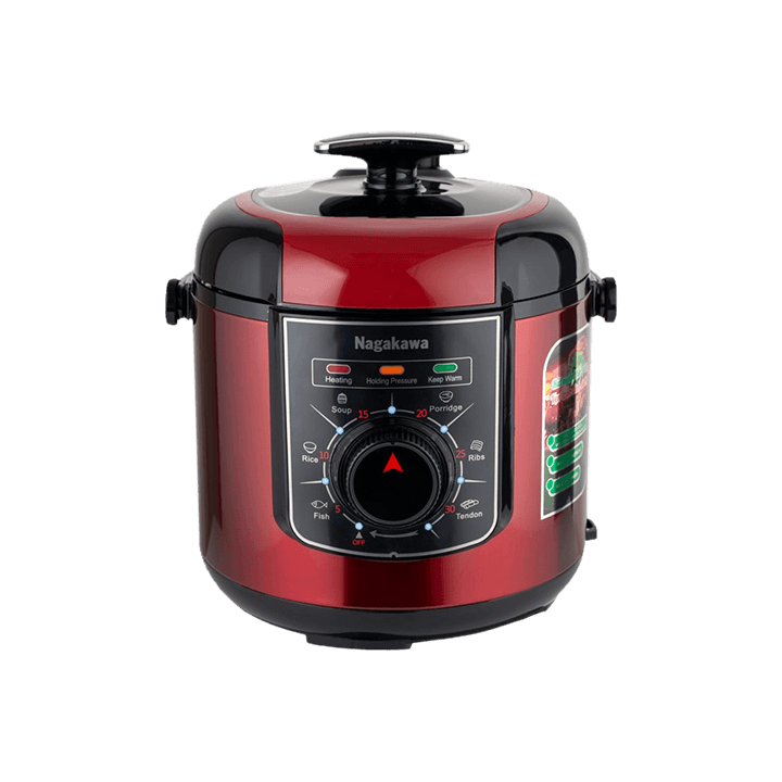 Nồi áp suất đa năng Nagakawa NAG0205, 6 lít, vỏ inox