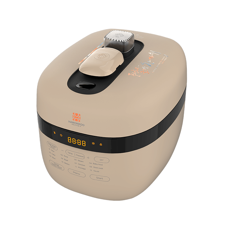 Nồi áp suất điện tử HAWONKOO PCH-500-CF , 5L, cs 1000W, màu cà phê