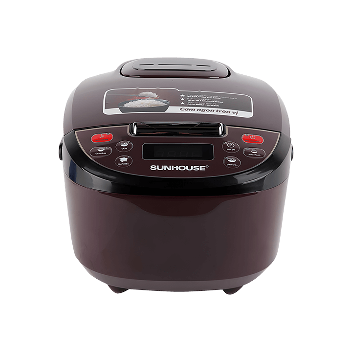 Nồi cơm điện tử 1.8 lít SUNHOUSE SHD8909 màu mận chín