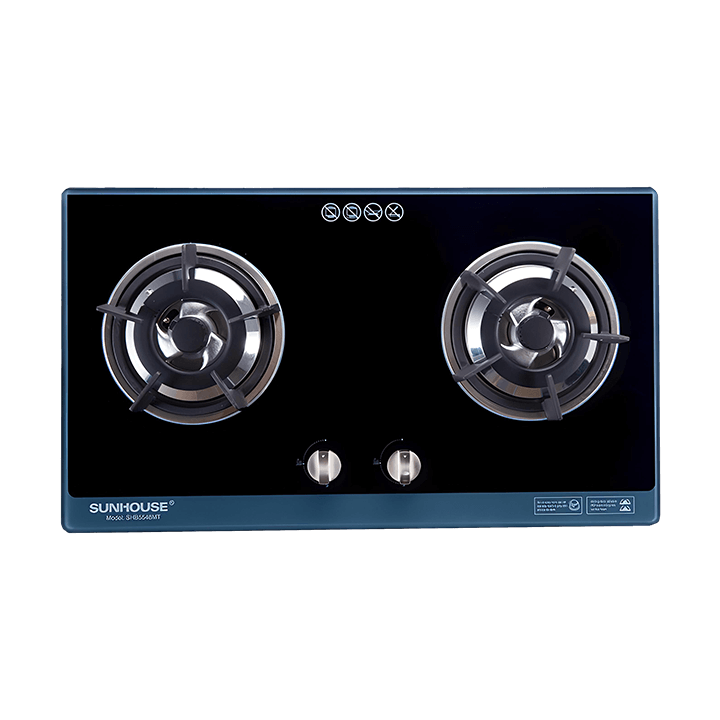 Bếp Ga âm SUNHOUS SHB5548MT,2 bếp,72cm, đánh lửa IC, mặt kính