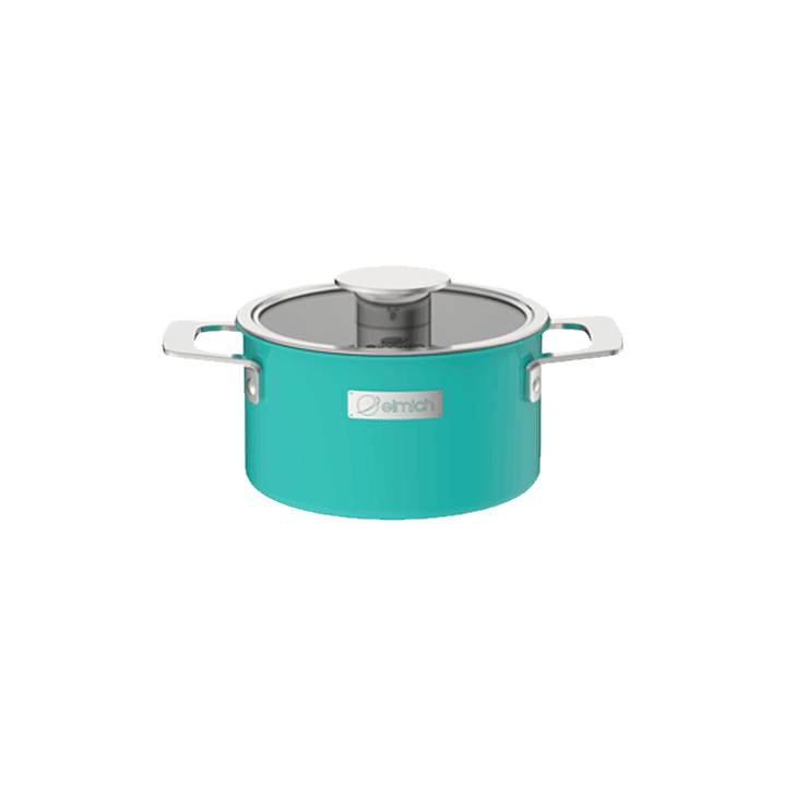 Nồi ELMICH inox liền khối Hera EL-8103 size 22cm, màu xanh