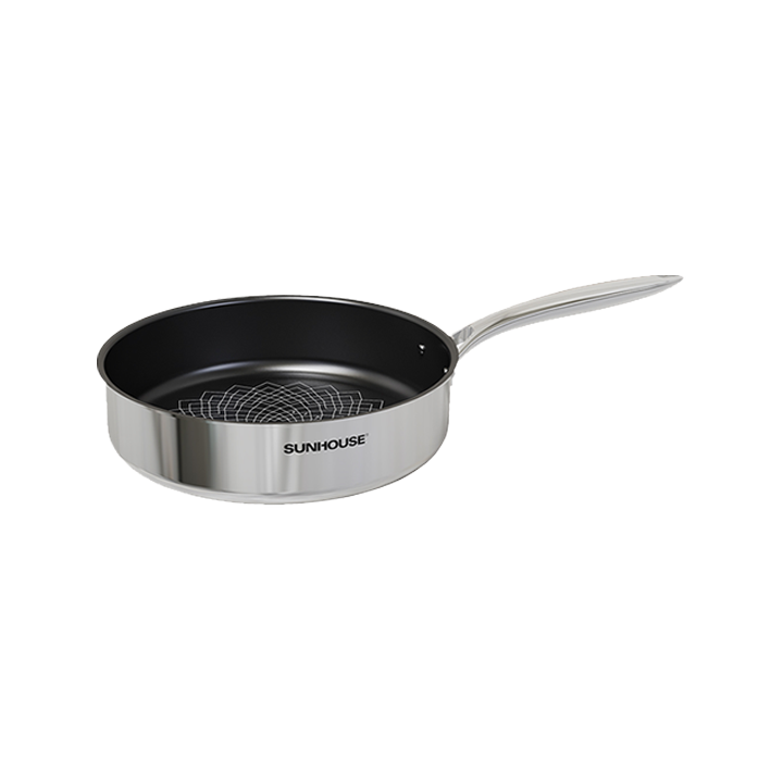 Chảo SUNHOUSE STI26M inox 3 lớp Ultra Titanium,26cm