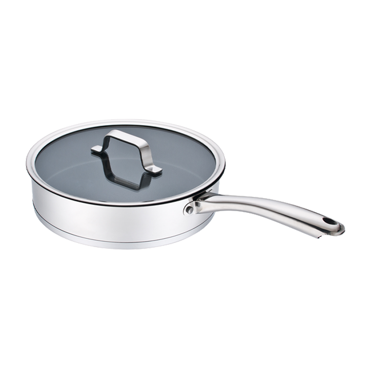 Chảo inox chống dính đáy từ nắp kính 26 cm Kangaroo KG01F126 