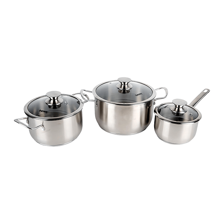 Bộ nồi BENNY SCW6001,5 đáy,3 nồi 16,20,24 cm