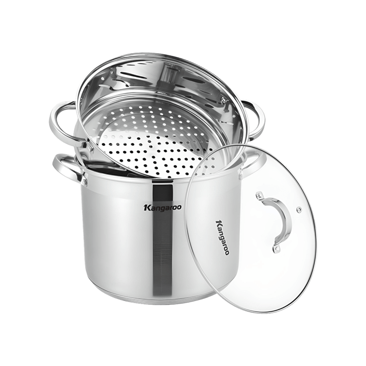 Nồi hấp inox Kangaroo size 28cm KG28S1