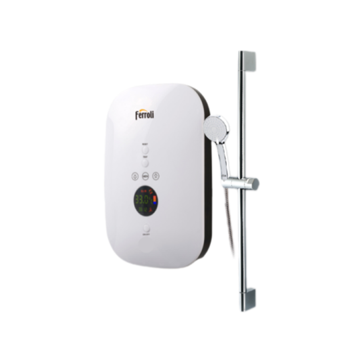 Máy nước nóng trực tiếp FERROLI Slim Divo SDN 4.500W, có hiển thị nhiệt độ