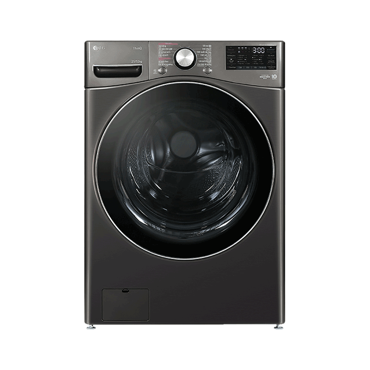 Máy giặt sấy LG F2721HVRB  21kg giặt + 12kg sấy Inverter màu xám đen