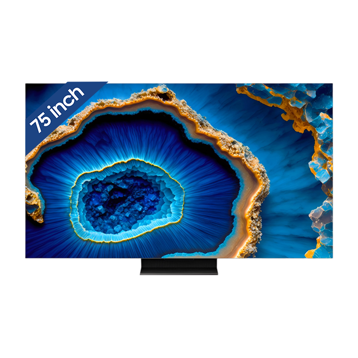 Tivi MINILED QLED TCL 75 inch  4K-Ultra HD Google TV 75C755