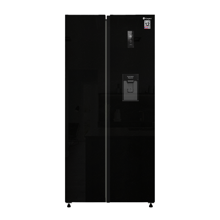 Tủ lạnh Casper RS-D462SBS SBS 460 lít lấy nước ngoài, màu đen