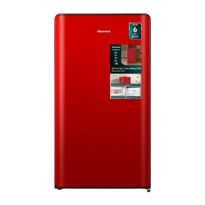 Tủ lạnh Hisense 82 lít HR08DR màu đỏ