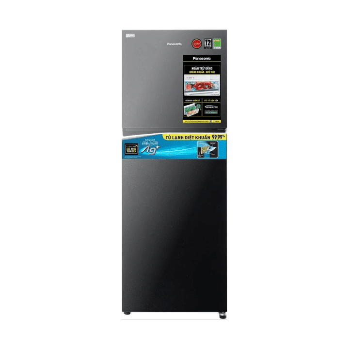 Tủ Lạnh Panasonic NR-TV341VGMV 306 Lít Inverter Mặt Gương Đen