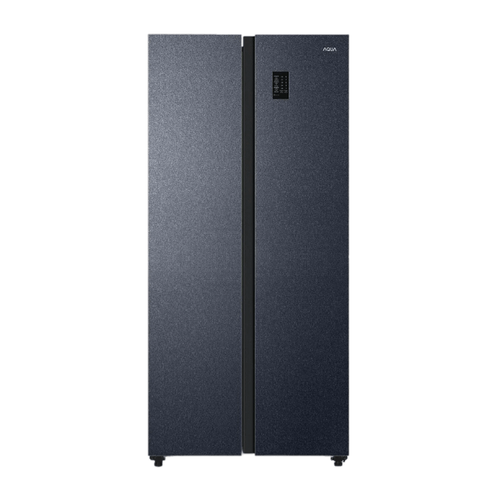 Tủ lạnh SBS AQUA Twin inverter 490 lít AQR-S552XA(CBC) màu đen